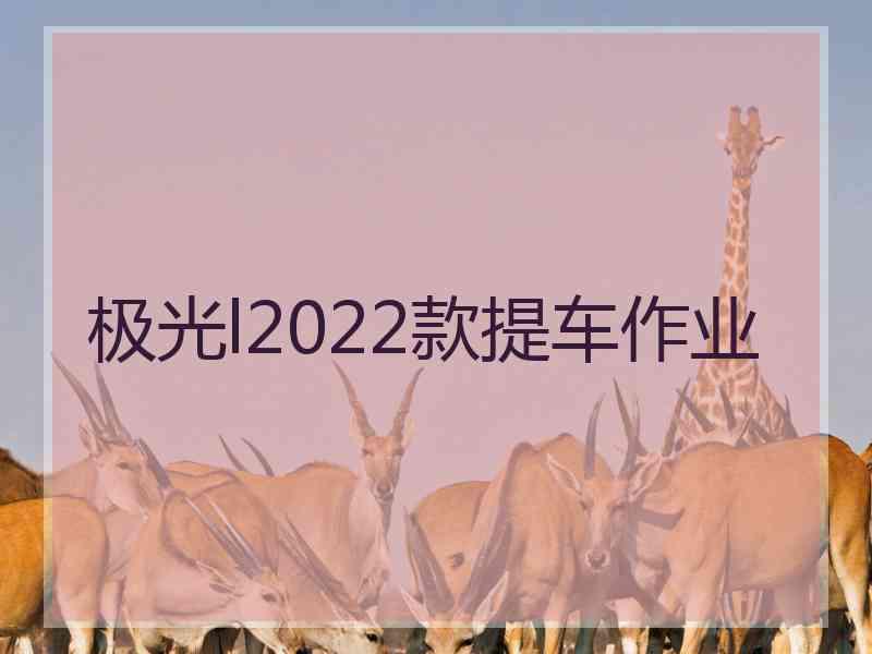 极光l2022款提车作业