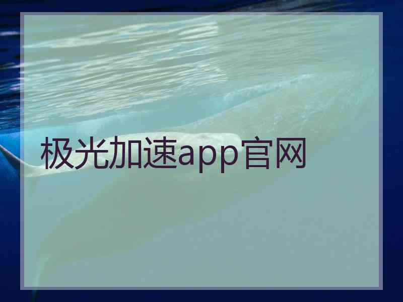 极光加速app官网