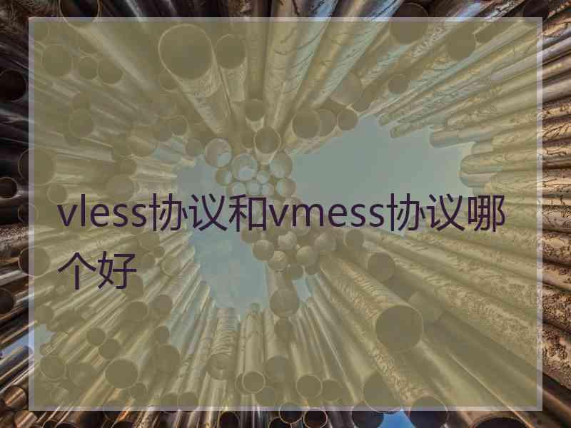 vless协议和vmess协议哪个好