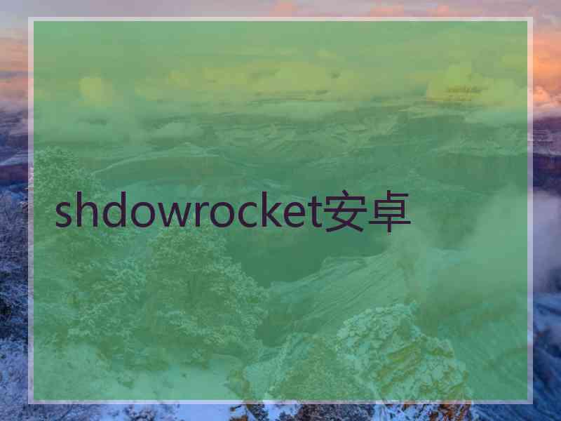 shdowrocket安卓