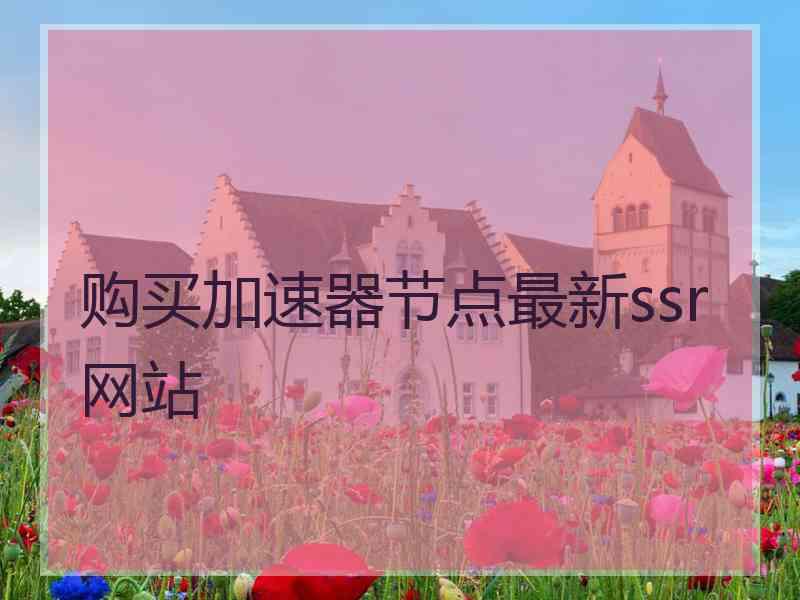 购买加速器节点最新ssr网站