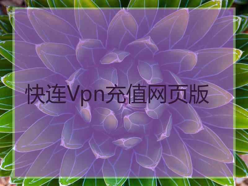 快连Vpn充值网页版