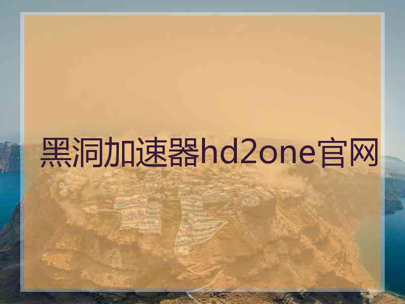 黑洞加速器hd2one官网