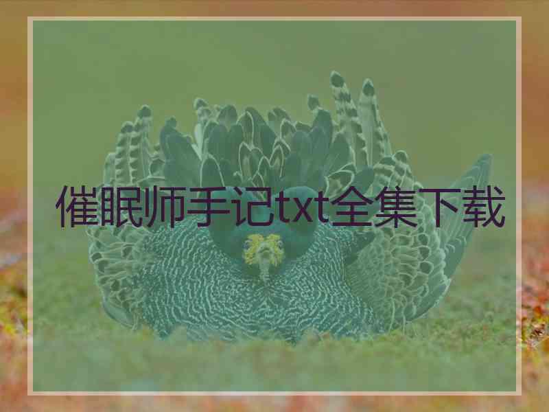 催眠师手记txt全集下载