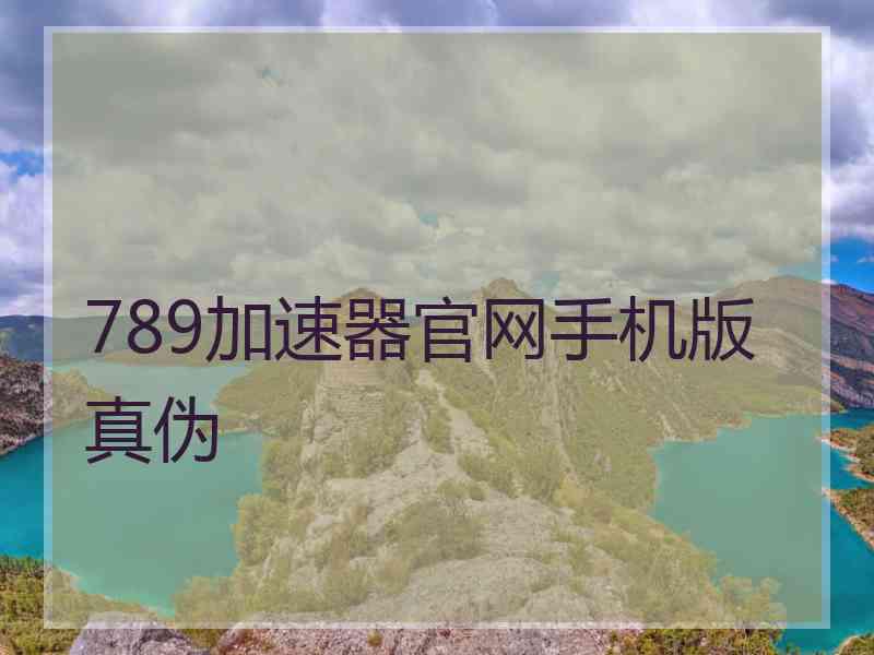 789加速器官网手机版真伪