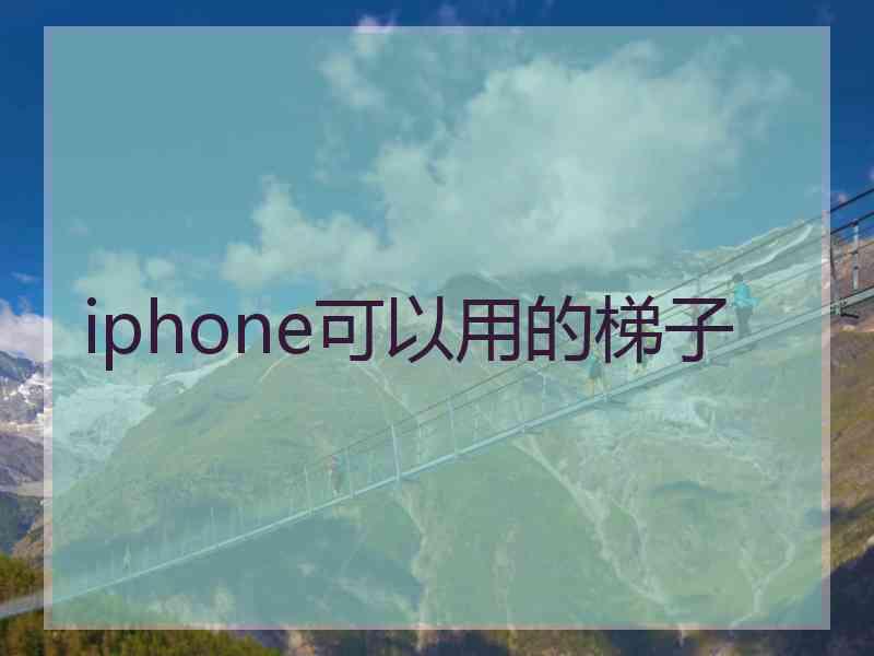 iphone可以用的梯子