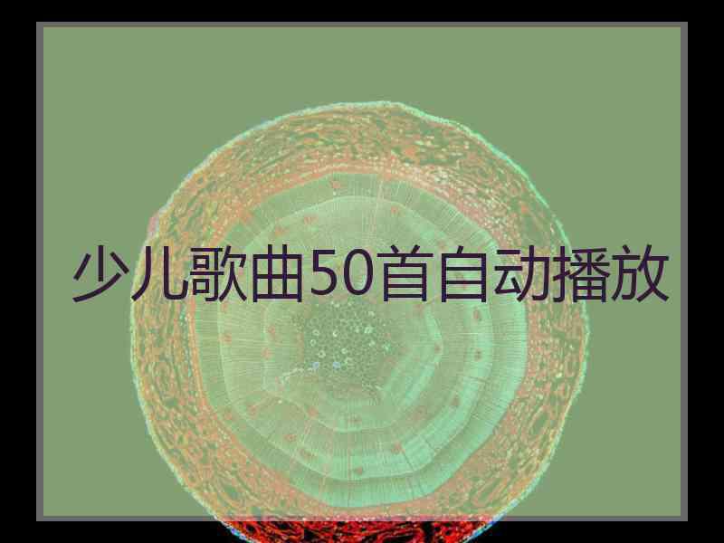 少儿歌曲50首自动播放