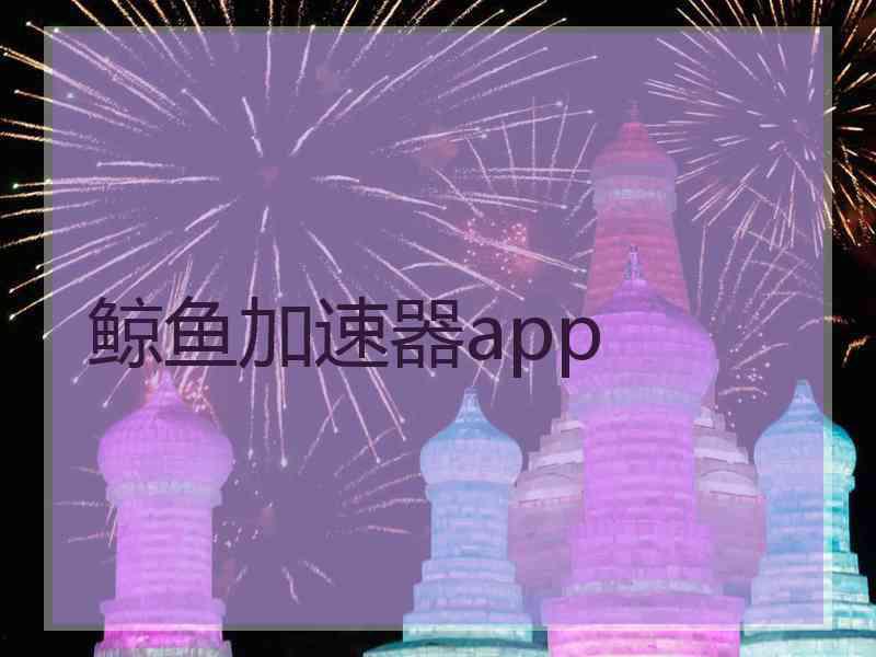 鲸鱼加速器app