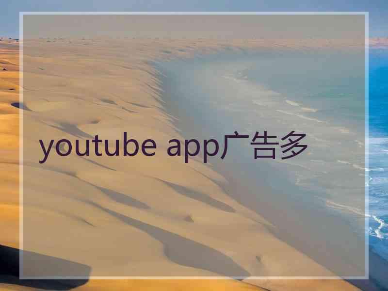 youtube app广告多