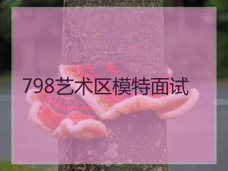 798艺术区模特面试