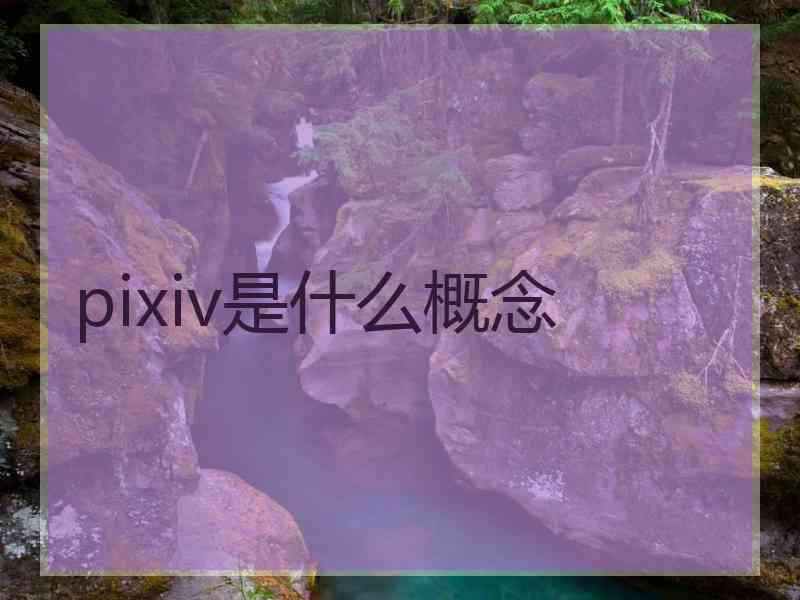 pixiv是什么概念