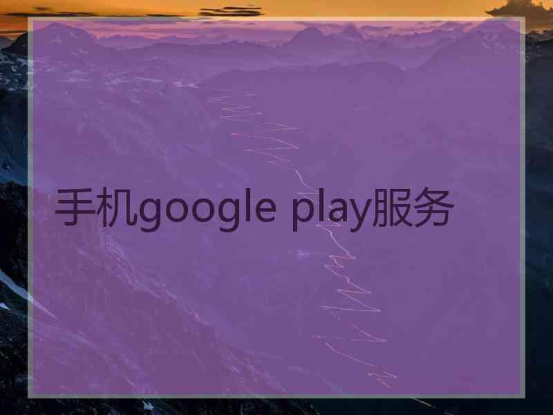 手机google play服务