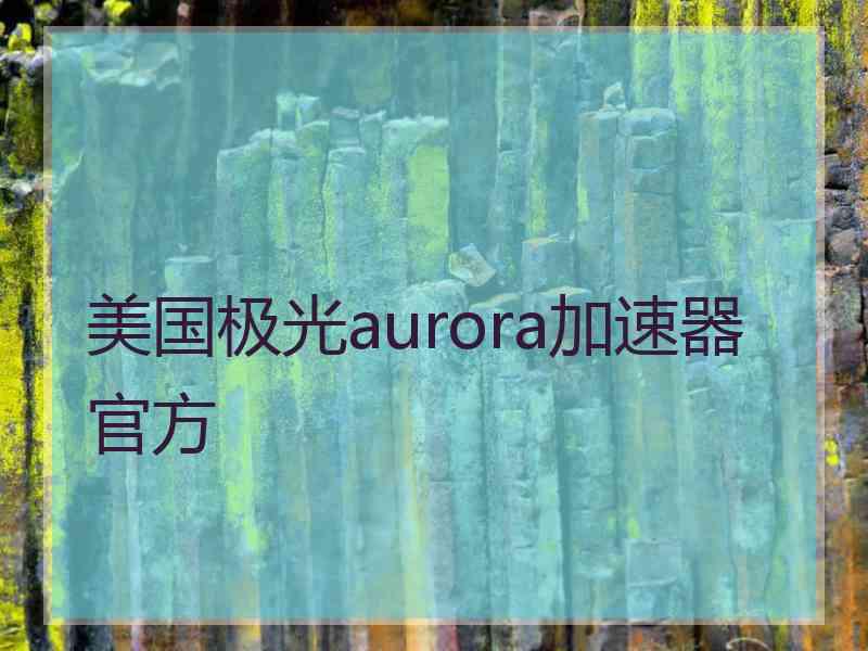 美国极光aurora加速器官方