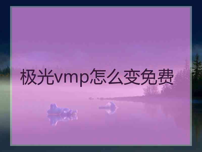 极光vmp怎么变免费