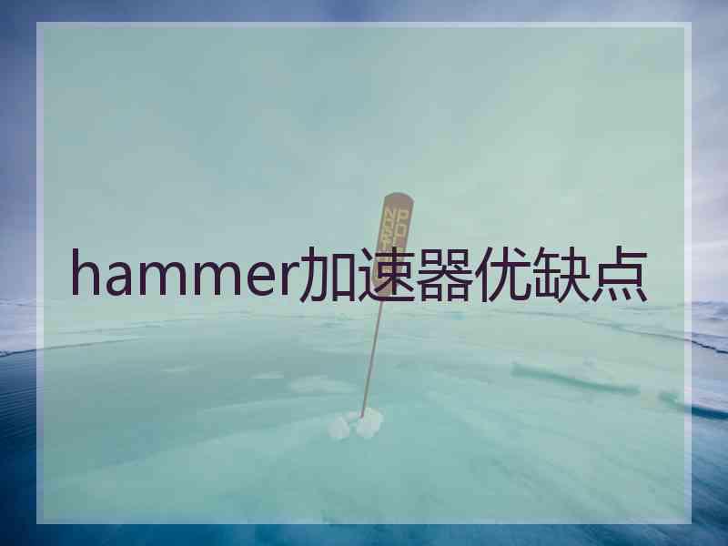 hammer加速器优缺点