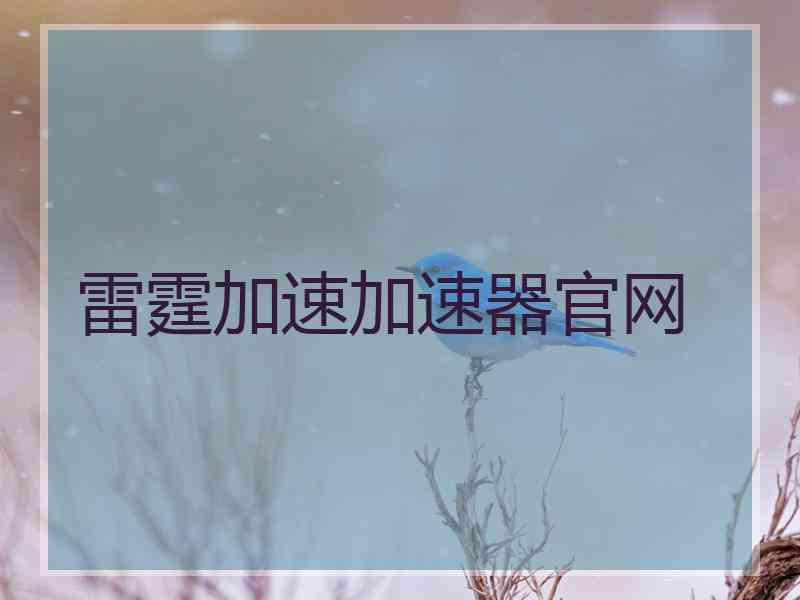 雷霆加速加速器官网