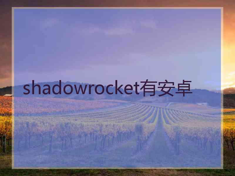 shadowrocket有安卓