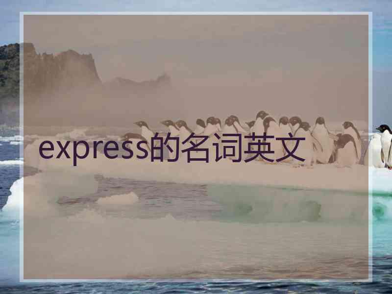 express的名词英文