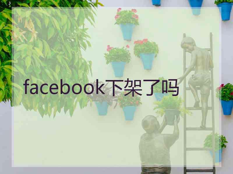 facebook下架了吗