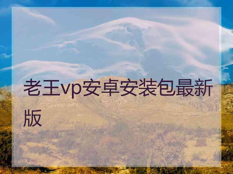 老王vp安卓安装包最新版