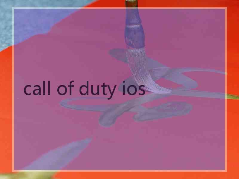 call of duty ios