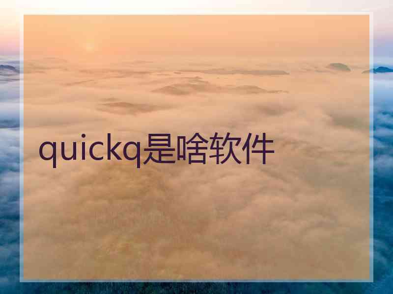 quickq是啥软件