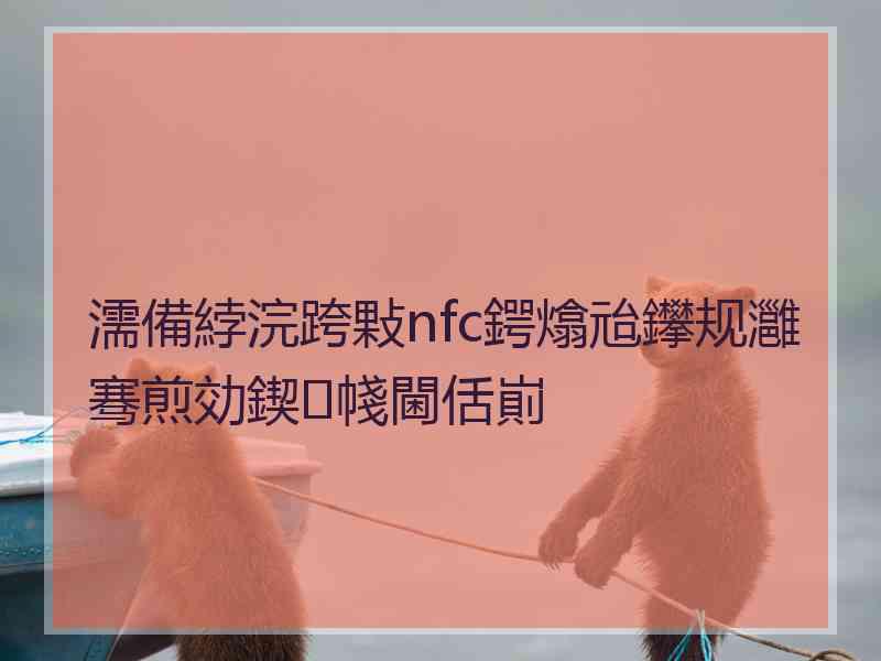 濡備綍浣跨敤nfc鍔熻兘鑻规灉骞煎効鍥帴閫佸崱