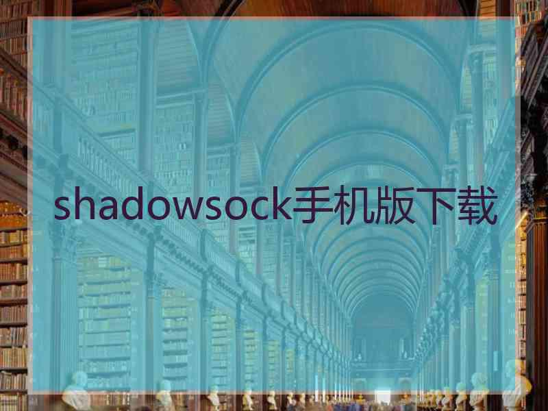 shadowsock手机版下载