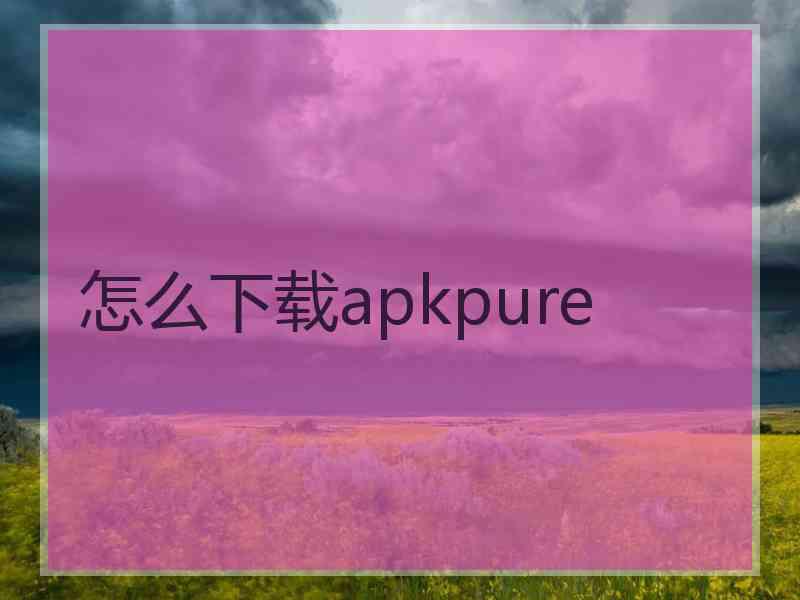 怎么下载apkpure