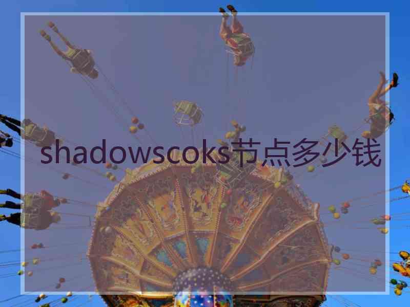 shadowscoks节点多少钱