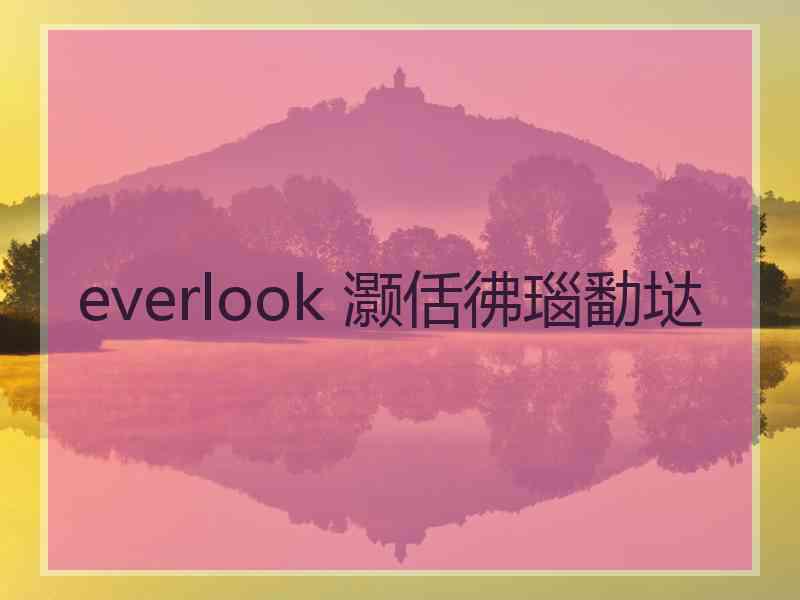 everlook 灏佸彿瑙勫垯