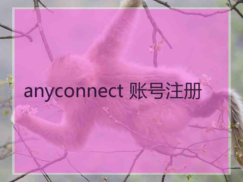 anyconnect 账号注册