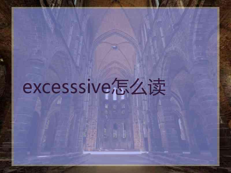 excesssive怎么读