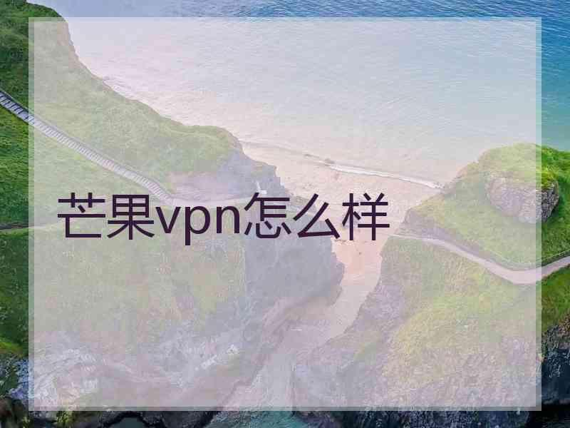 芒果vpn怎么样