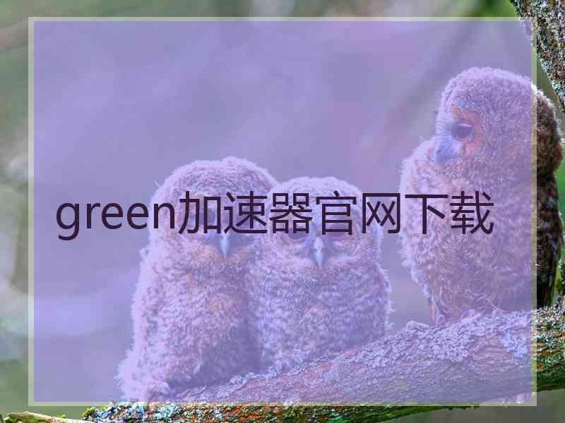 green加速器官网下载