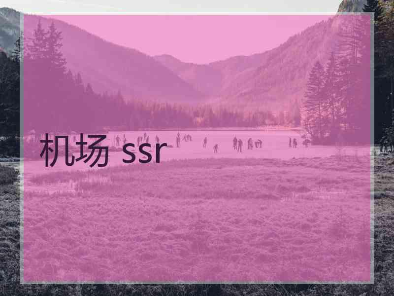 机场 ssr