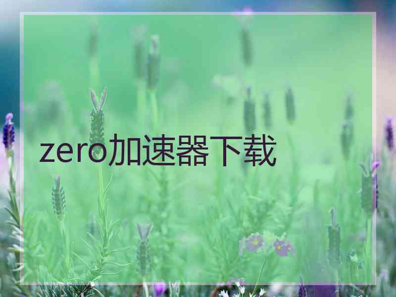 zero加速器下载