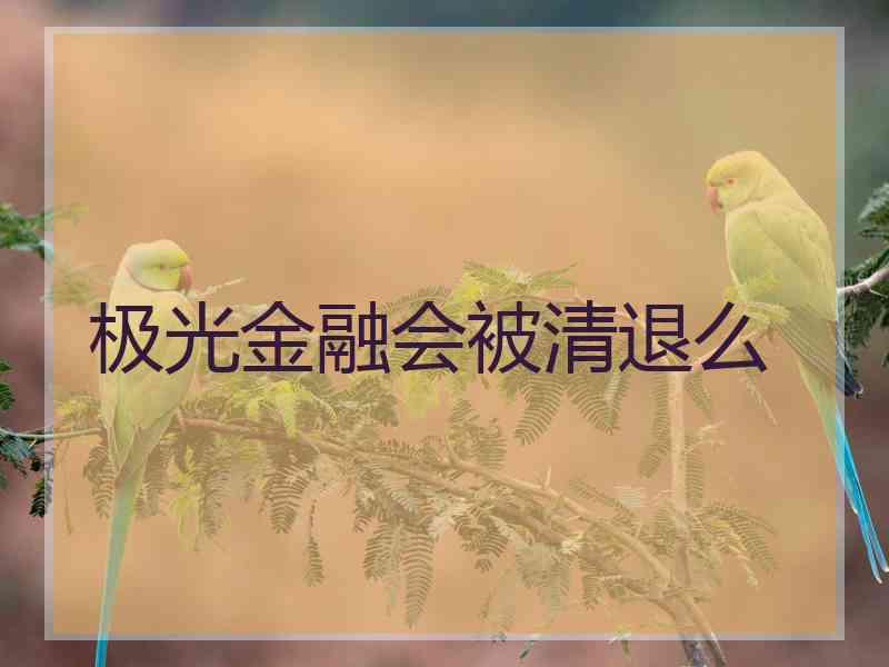 极光金融会被清退么