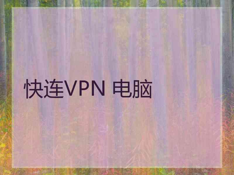 快连VPN 电脑