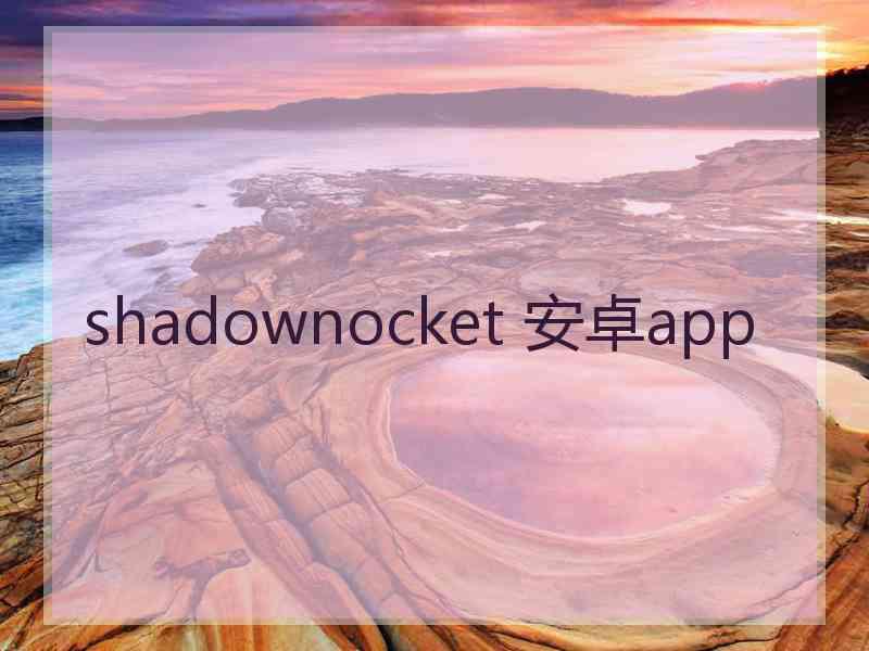 shadownocket 安卓app