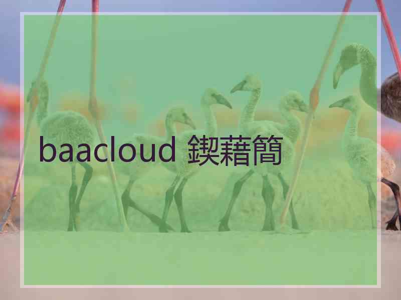 baacloud 鍥藉簡