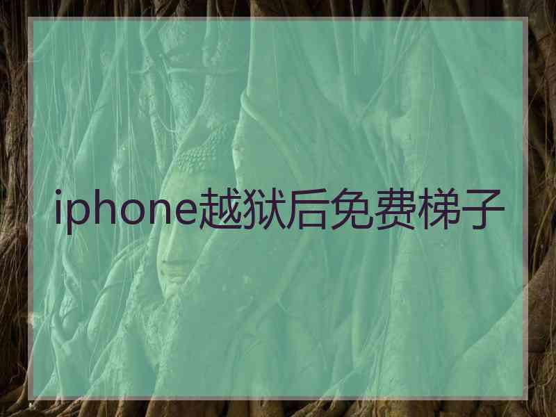 iphone越狱后免费梯子