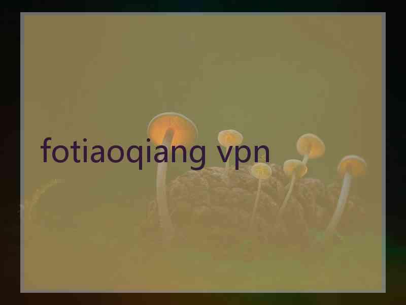 fotiaoqiang vpn