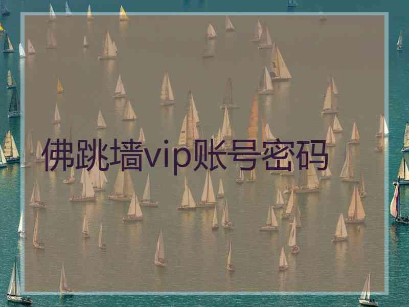 佛跳墙vip账号密码