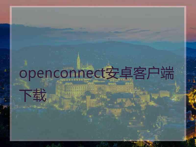 openconnect安卓客户端下载