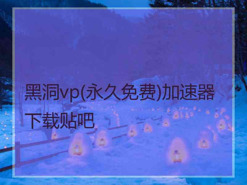 黑洞vp(永久免费)加速器下载贴吧