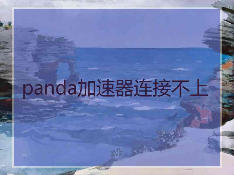 panda加速器连接不上