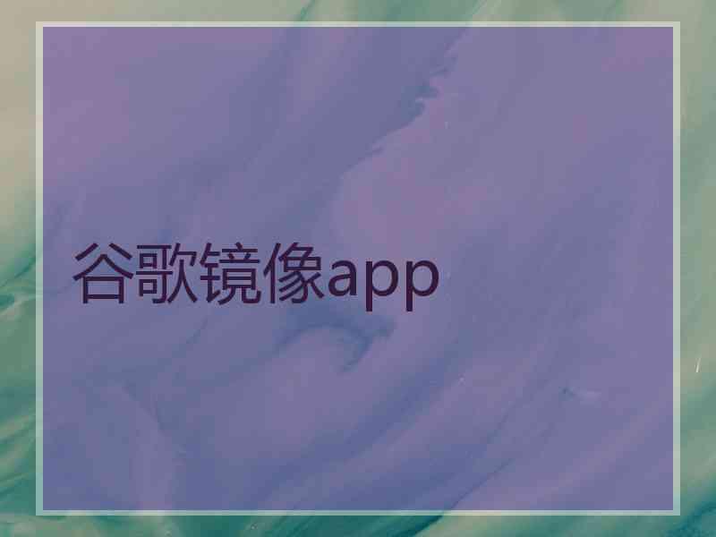 谷歌镜像app