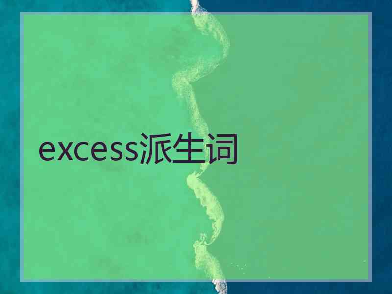 excess派生词