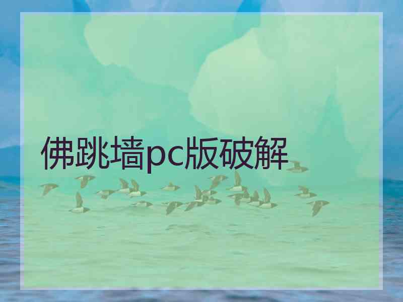 佛跳墙pc版破解